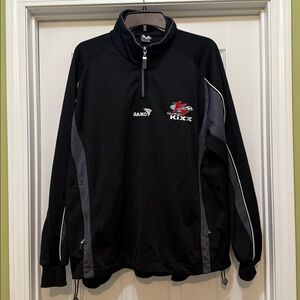 JAKO Philadelphia KiXX Quarter Zip Pullover Black Gray Men’s L